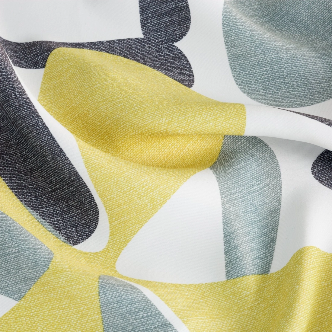 Záves 140x250 cm bielo-žltý na kovové krúžky DORIN Design 91