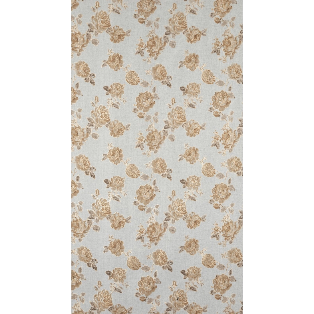 Záves 140x250 cm biely béžový na kovové krúžky MELA