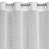 Záves 140x250 cm biely etamínový na kovové krúžky HANIA