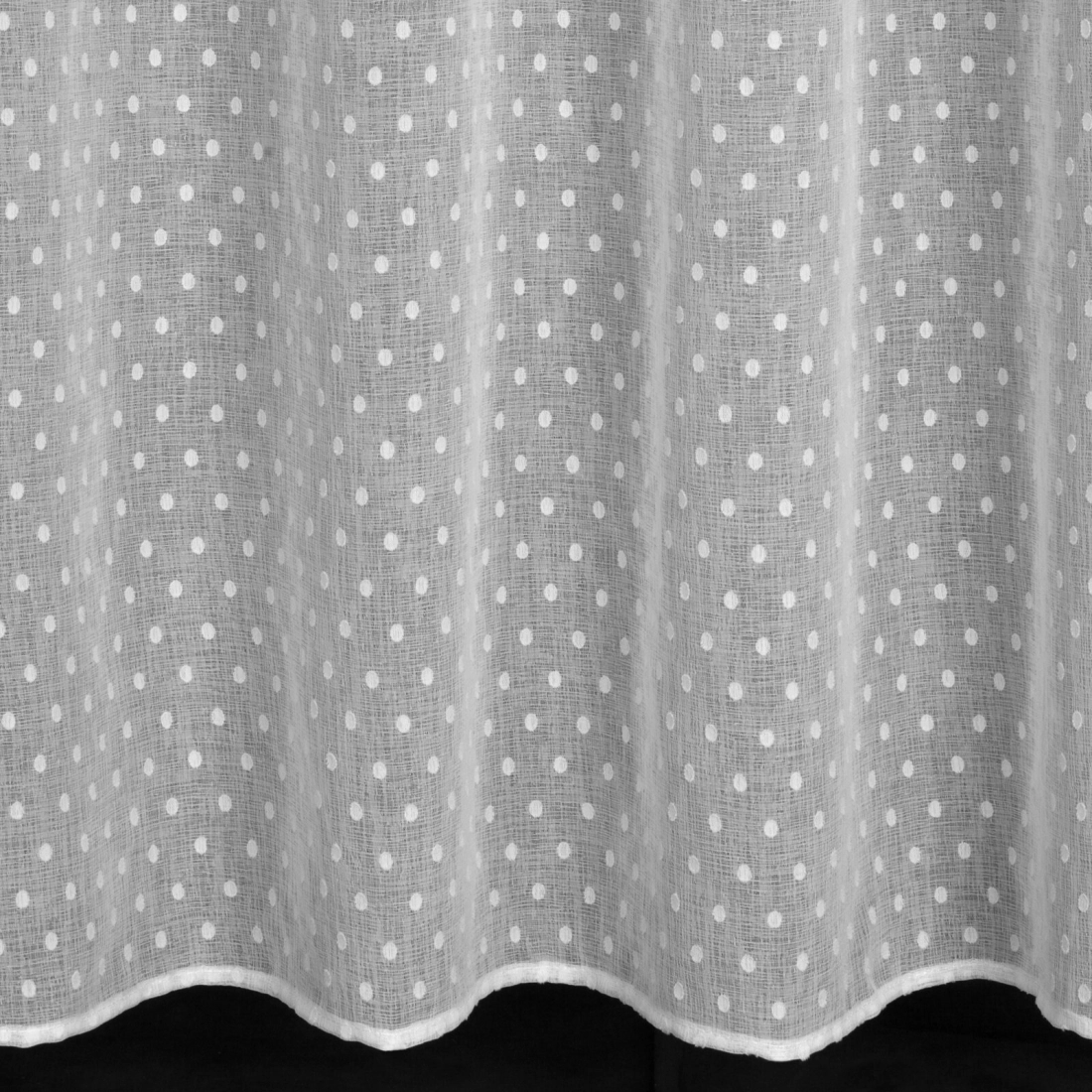 Záves 140x250 cm biely etamínový na kovové krúžky HANIA