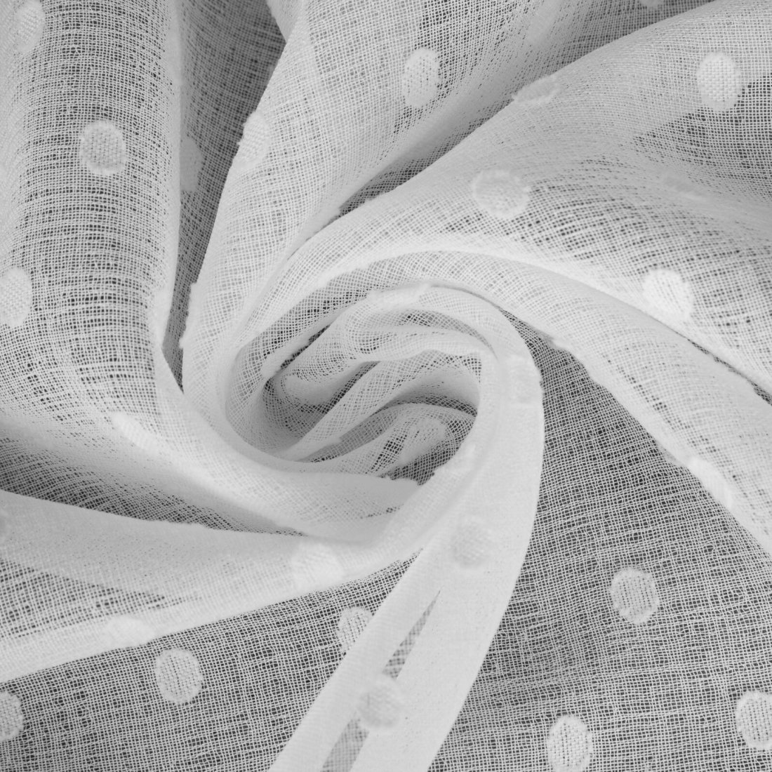 Záves 140x250 cm biely etamínový na kovové krúžky HANIA