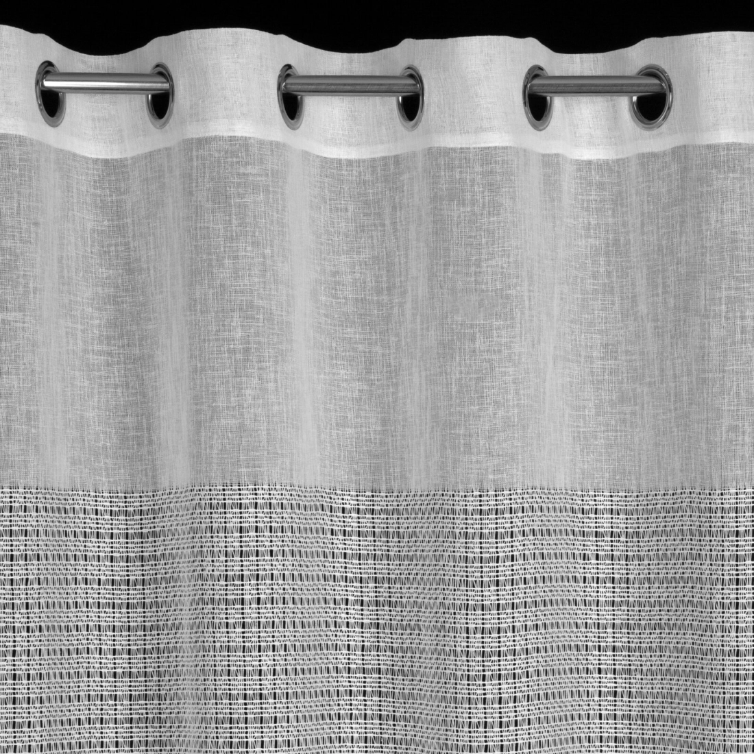 Záves 140x250 cm biely etamínový na kovové krúžky VICKY