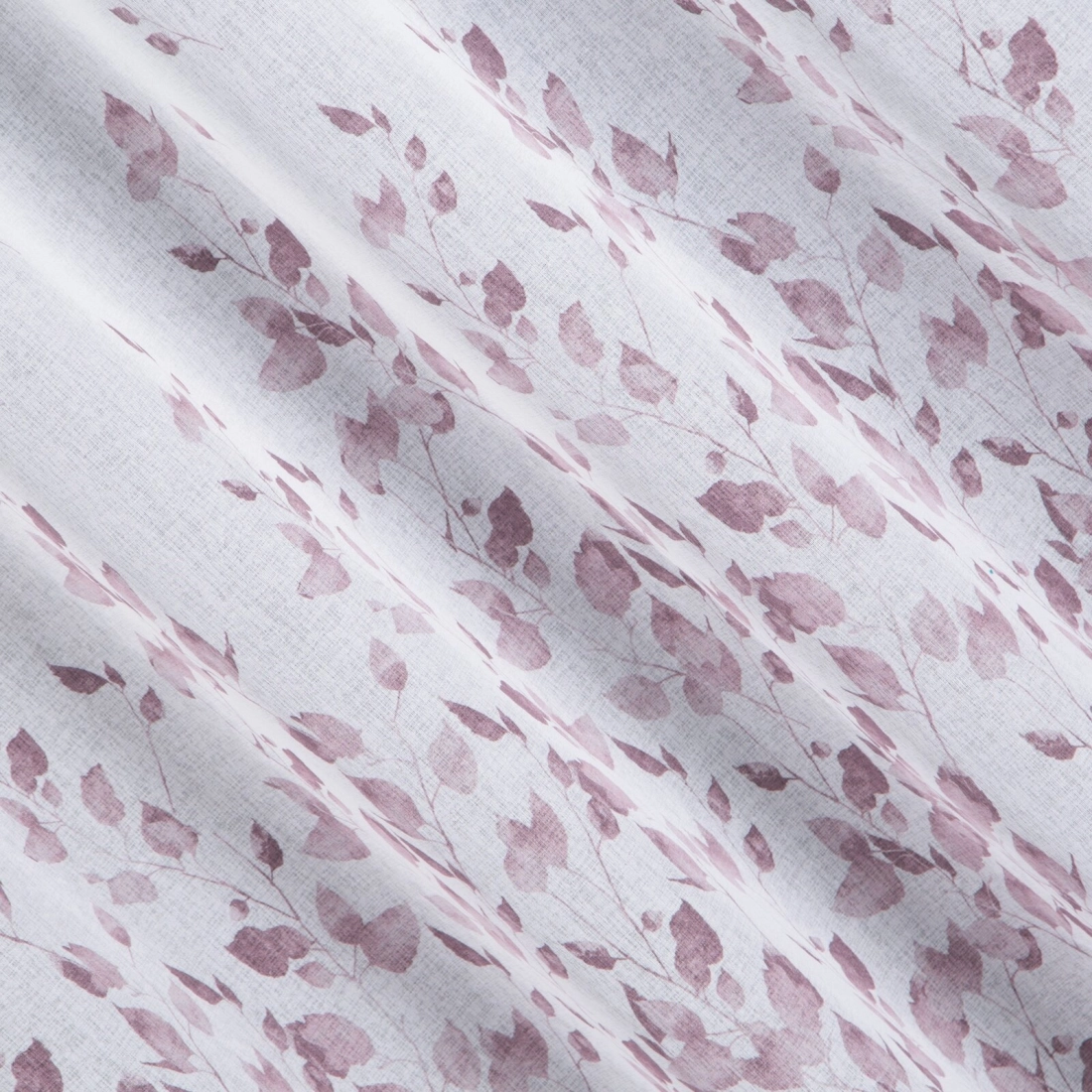 Záves 140x250 cm biely, fialový na kovové krúžky NOEMI