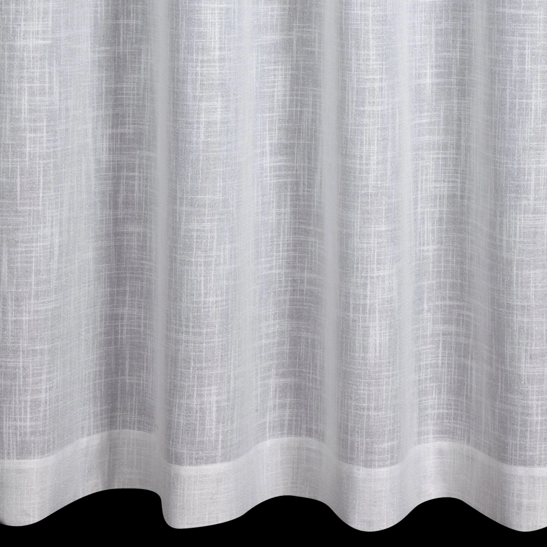 Záves 140x250 cm biely, granátový na kovové krúžky ANA