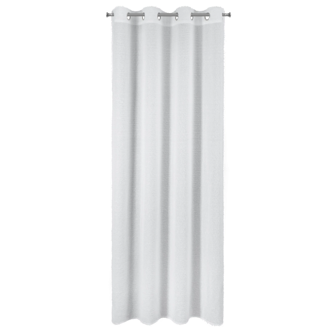 Záves 140x250 cm biely na kovové krúžky AGIS