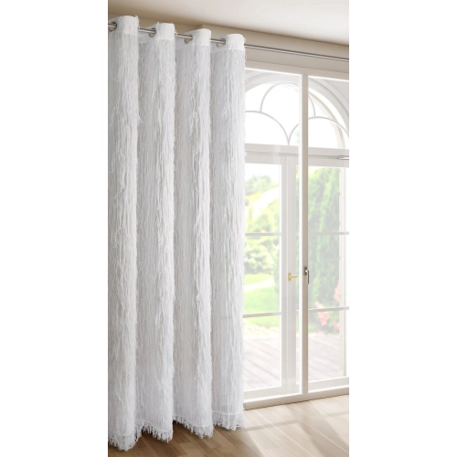 Záves 140x250 cm biely na kovové krúžky AURORA Eva Minge