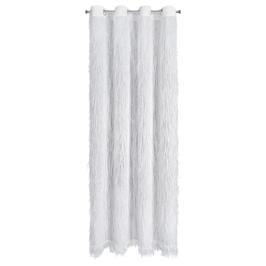 Záves 140x250 cm biely na kovové krúžky AURORA Eva Minge