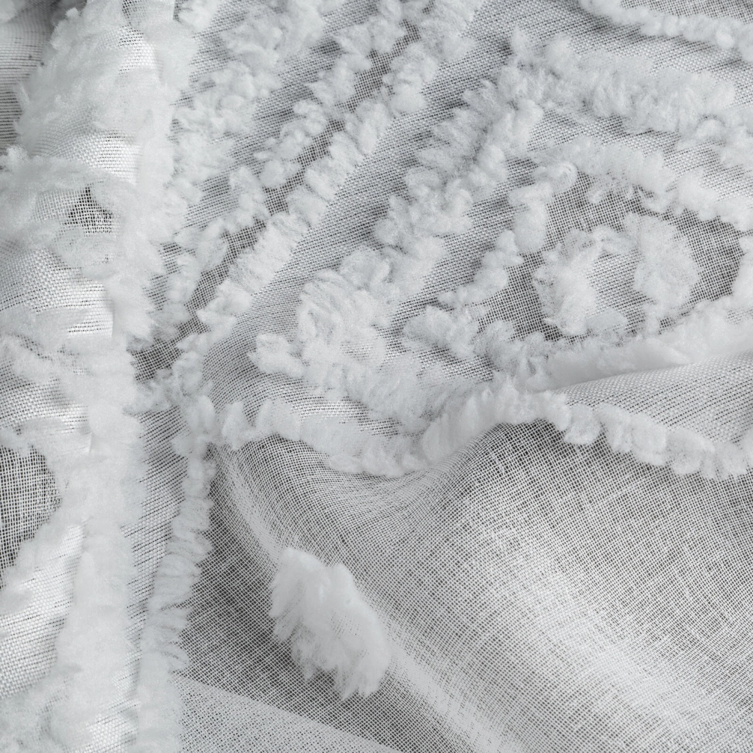 Záves 140x250 cm biely na kovové krúžky ESTERA