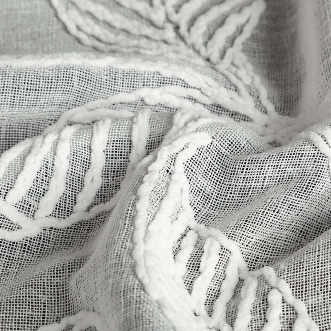 Záves 140x250 cm biely na kovové krúžky HOLI