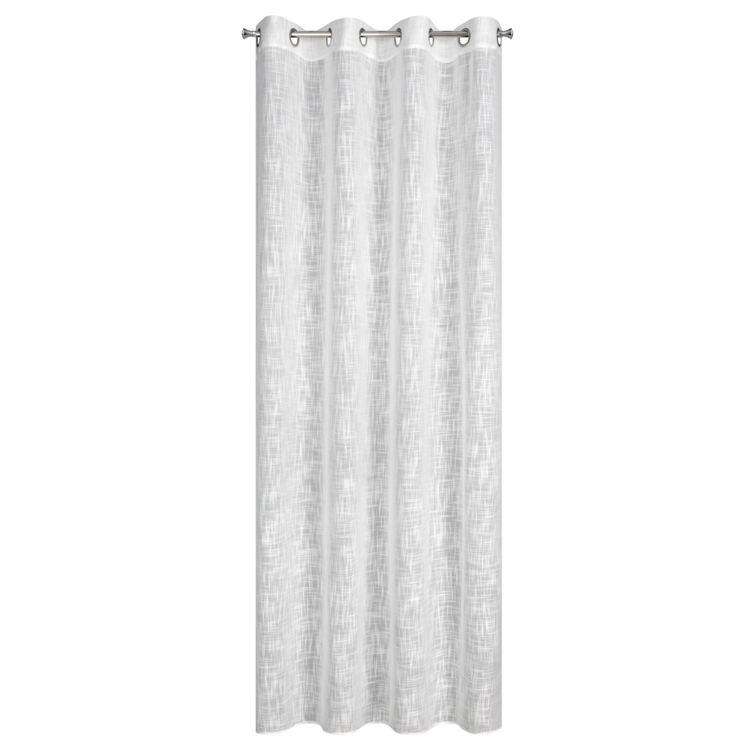 Záves 140x250 cm biely na kovové krúžky LIREN