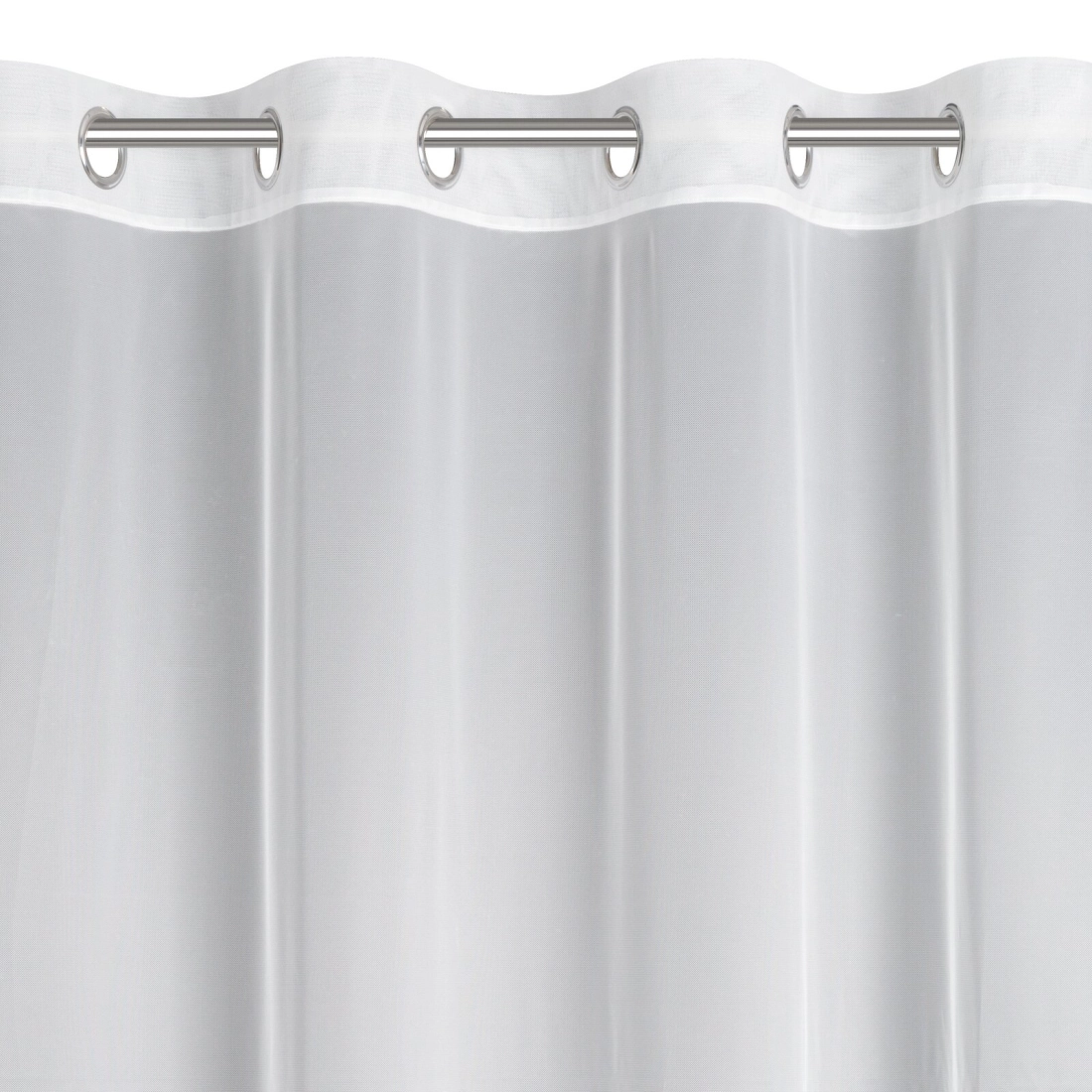 Záves 140x250 cm biely na kovové krúžky LIWIA EVA MINGE