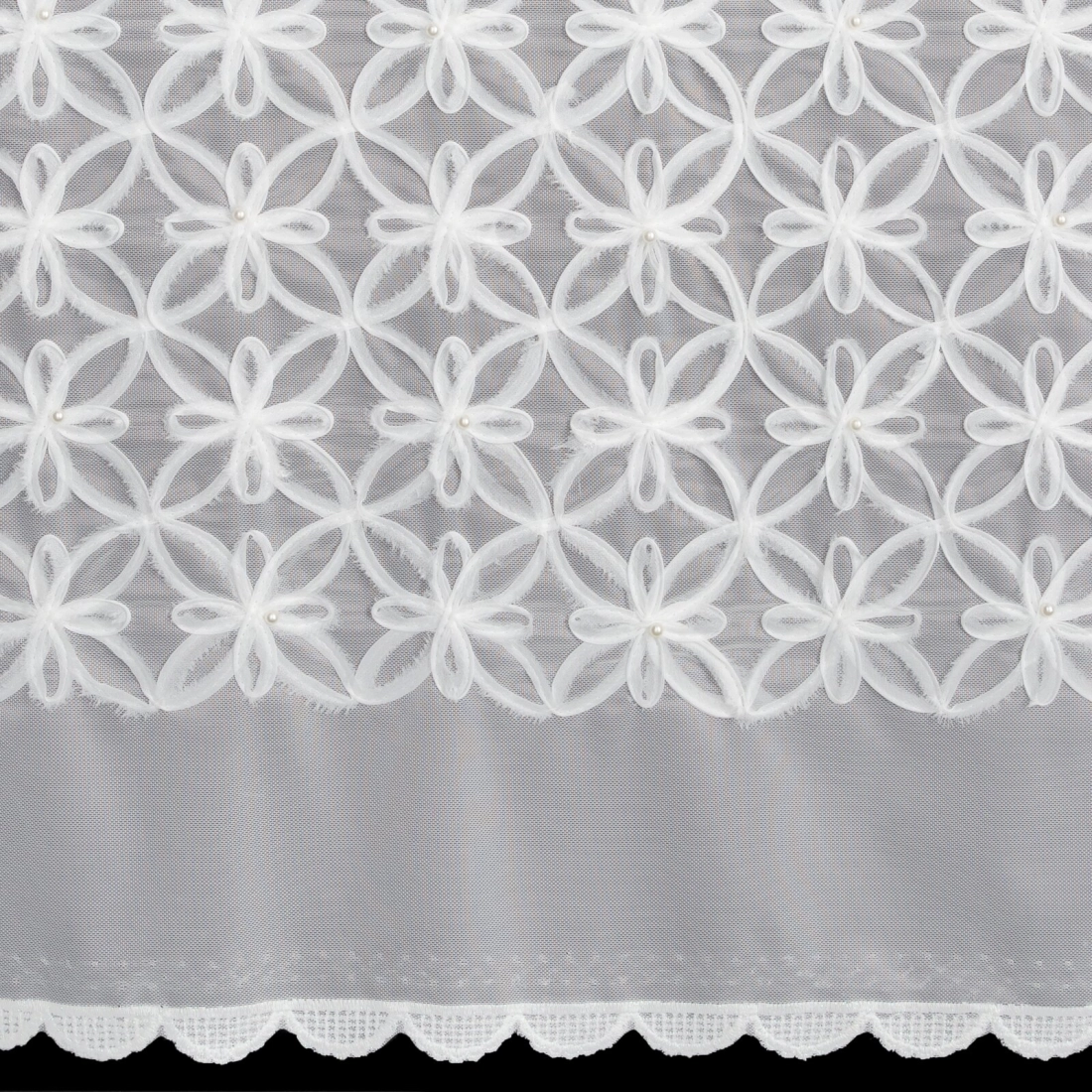 Záves 140x250 cm biely na kovové krúžky LIWIA EVA MINGE