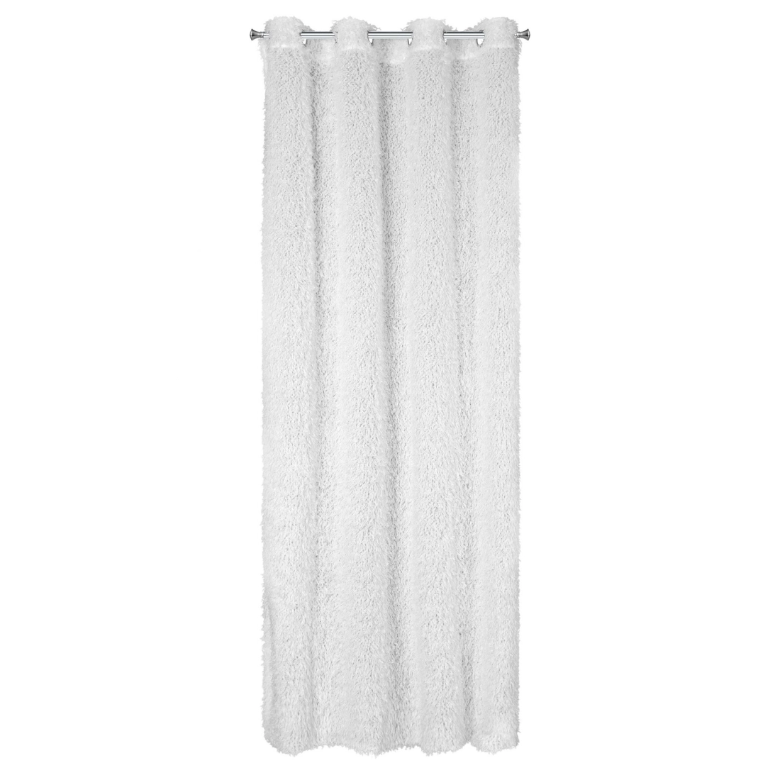 Záves 140x250 cm biely na kovové krúžky MARION