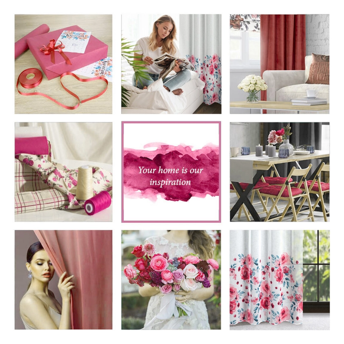 Záves 140x250 cm biely pudrový na kovové krúžky LAVIN Design 91