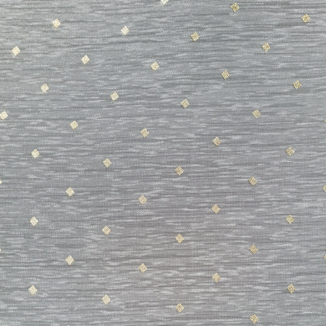 Závěs 140 × 250 cm bílý se světle zlatým potiskem na kovových kroužcích SIBEL