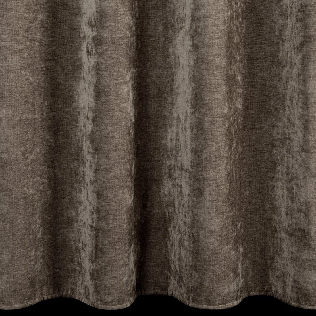 Závěs 140x250 cm chenilový světle hnědý na kovové kroužky VANI