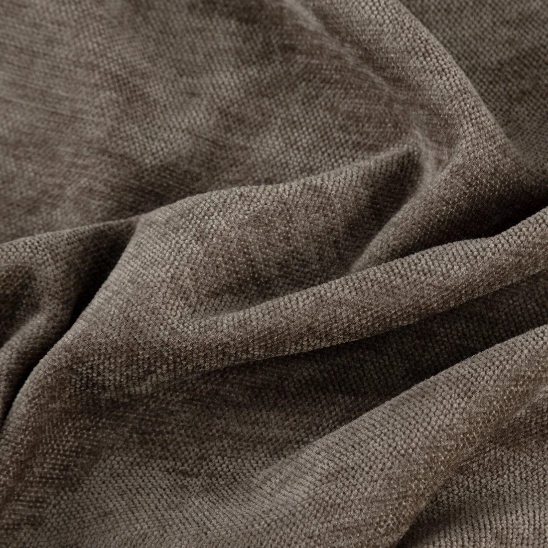 Závěs 140x250 cm chenilový světle hnědý na kovové kroužky VANI