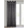 Záves 140x250 cm čierny na kovové krúžky AURORA Eva Minge