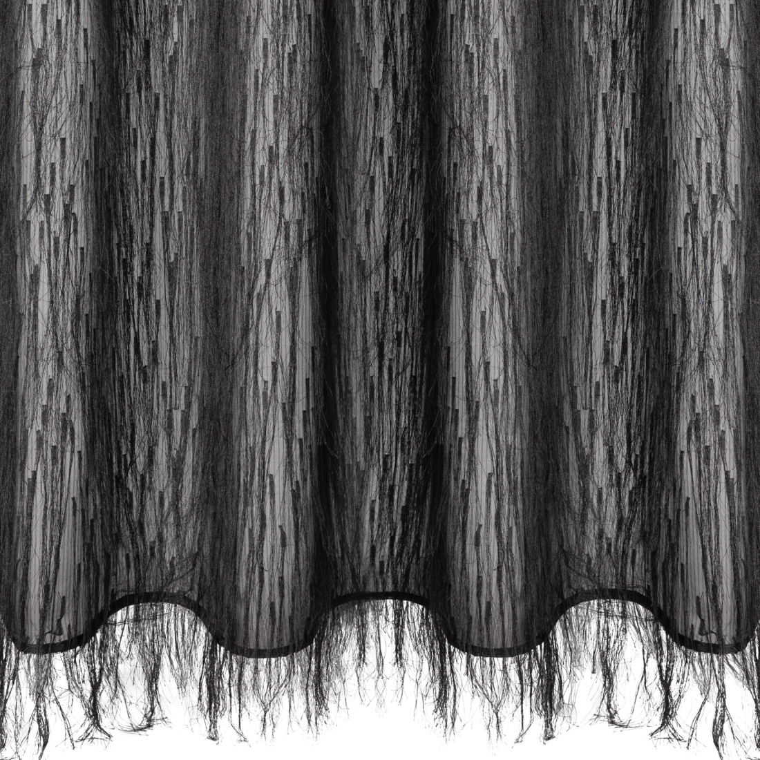 Záves 140x250 cm čierny na kovové krúžky AURORA Eva Minge