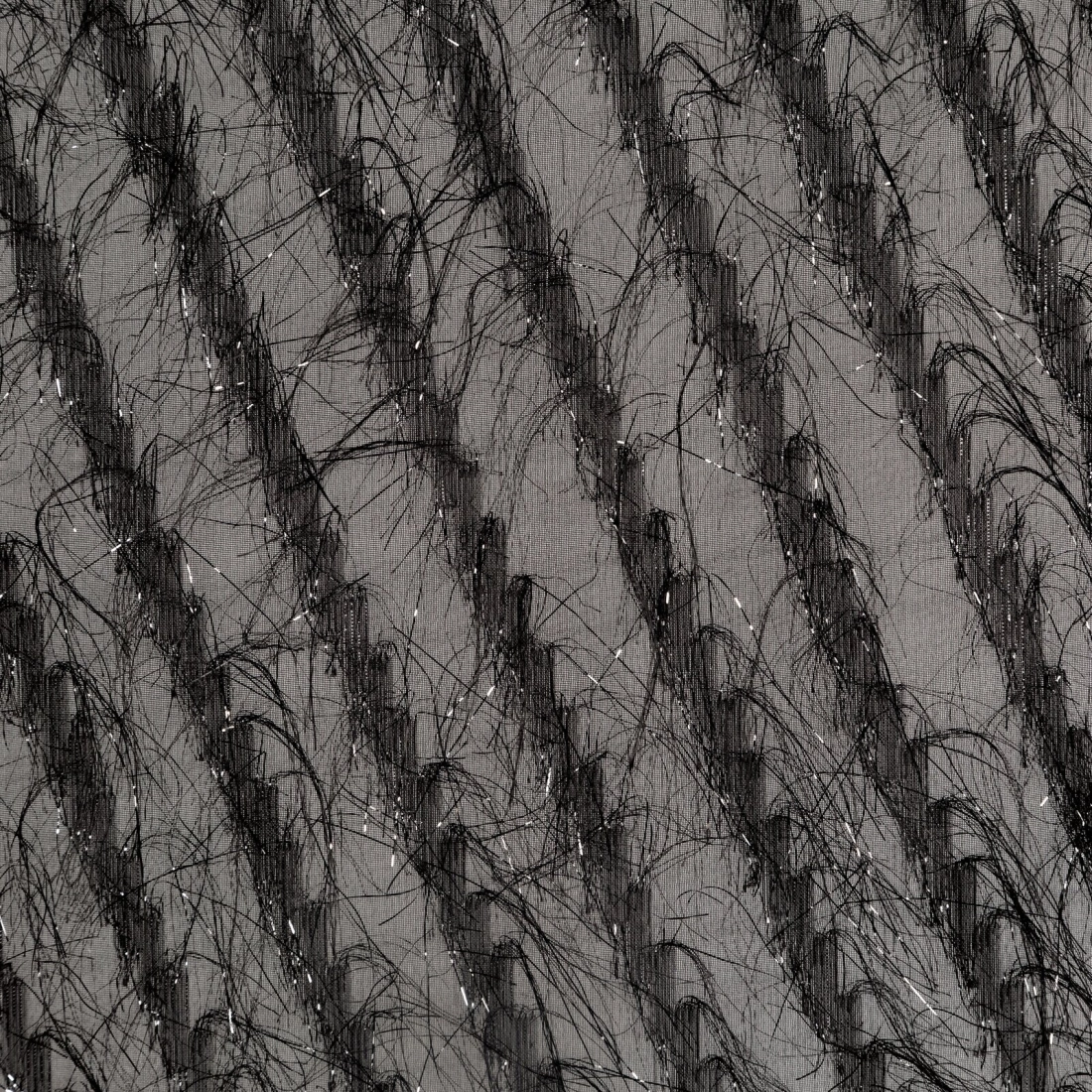 Záves 140x250 cm čierny na kovové krúžky LAUREL