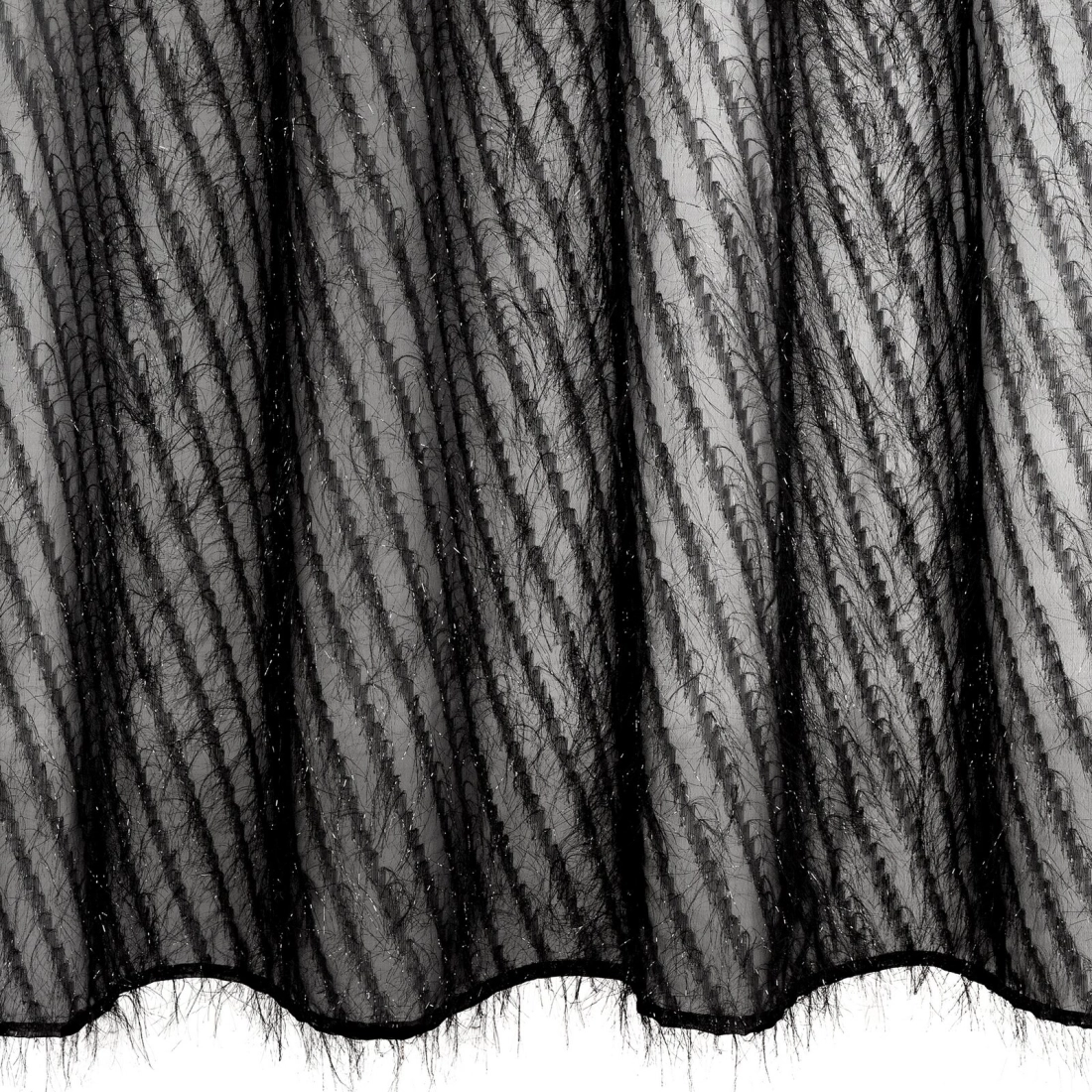 Záves 140x250 cm čierny na kovové krúžky LAUREL