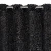 Záves 140x250 cm čierny na kovové krúžky MARION