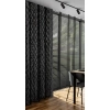 Záves 140x250 cm čierny na kovové krúžky VICTORIA Eva Minge