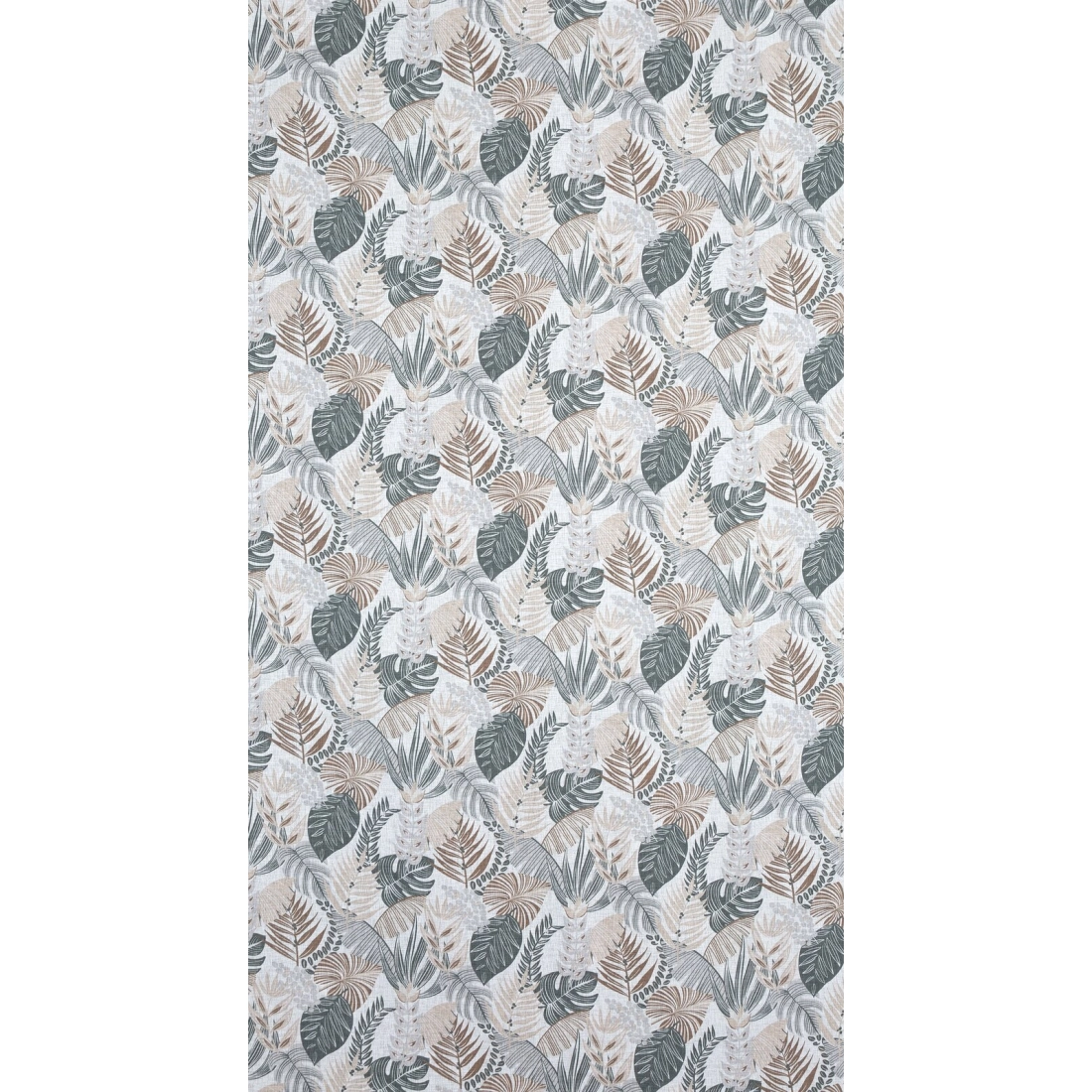 Záves 140x250 cm etamínový bielo-hnedý na kovové krúžky AMELA