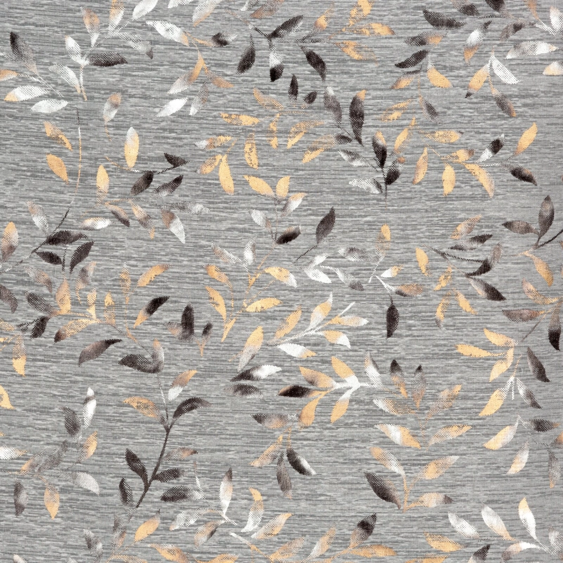 Záves 140x250 cm etamínový bielo sivý na kovové krúžky TERRY