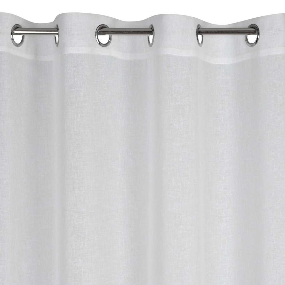 Záves 140x250 cm etamínový biely na kovové krúžky ANGELIKA