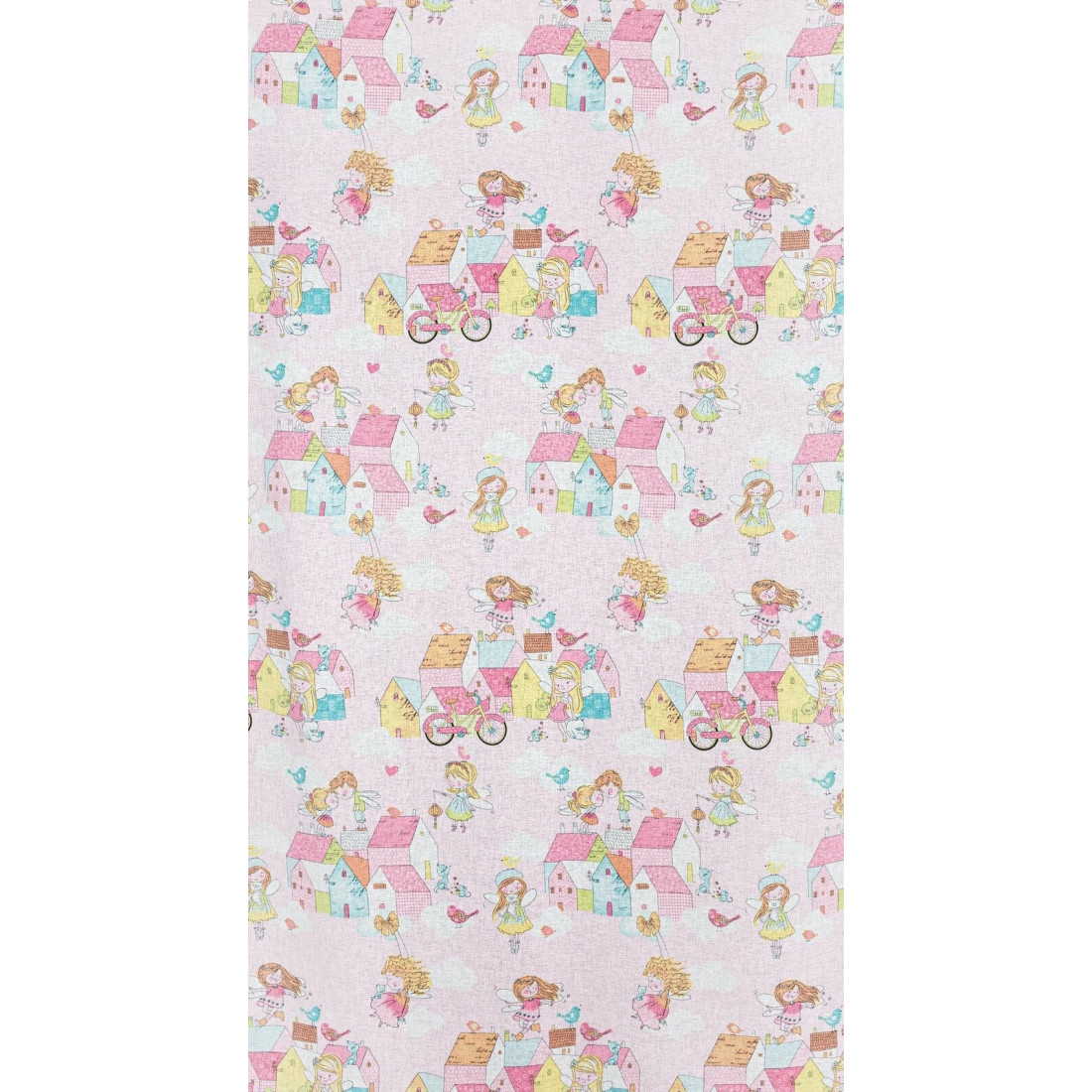 Záves 140x250 cm etamínový ružový, žltý na kovové krúžky POLLY