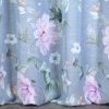 Záves 140x250 cm etamínový sivý fialový na kovové krúžky FLORA
