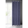 Záves 140x250 cm granátový na kovové krúžky JULIE