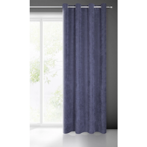 Záves 140x250 cm granátový na kovové krúžky JULIE