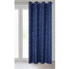 Záves 140x250 cm granátový so striebornou geometrickou potlačou na kovové krúžky EVI