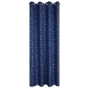 Záves 140x250 cm granátový so striebornou geometrickou potlačou na kovové krúžky EVI