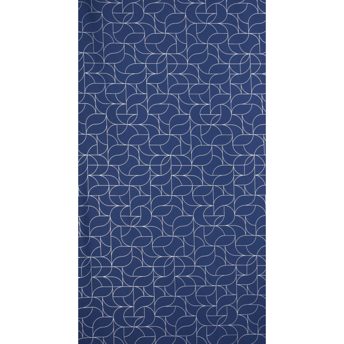 Záves 140x250 cm granátový so striebornou geometrickou potlačou na kovové krúžky EVI