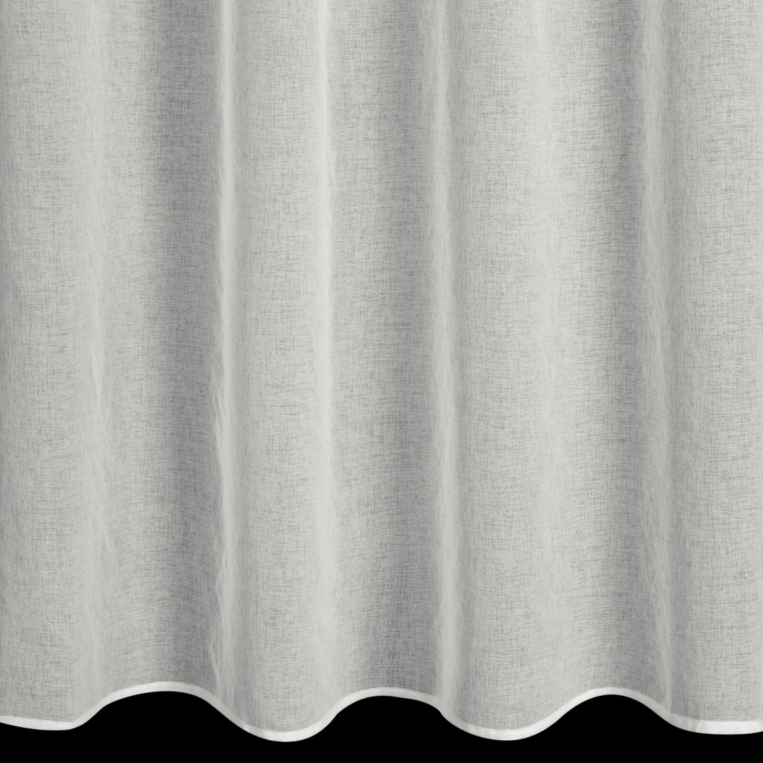 Záves 140x250 cm krémový na kovové krúžky AGIS