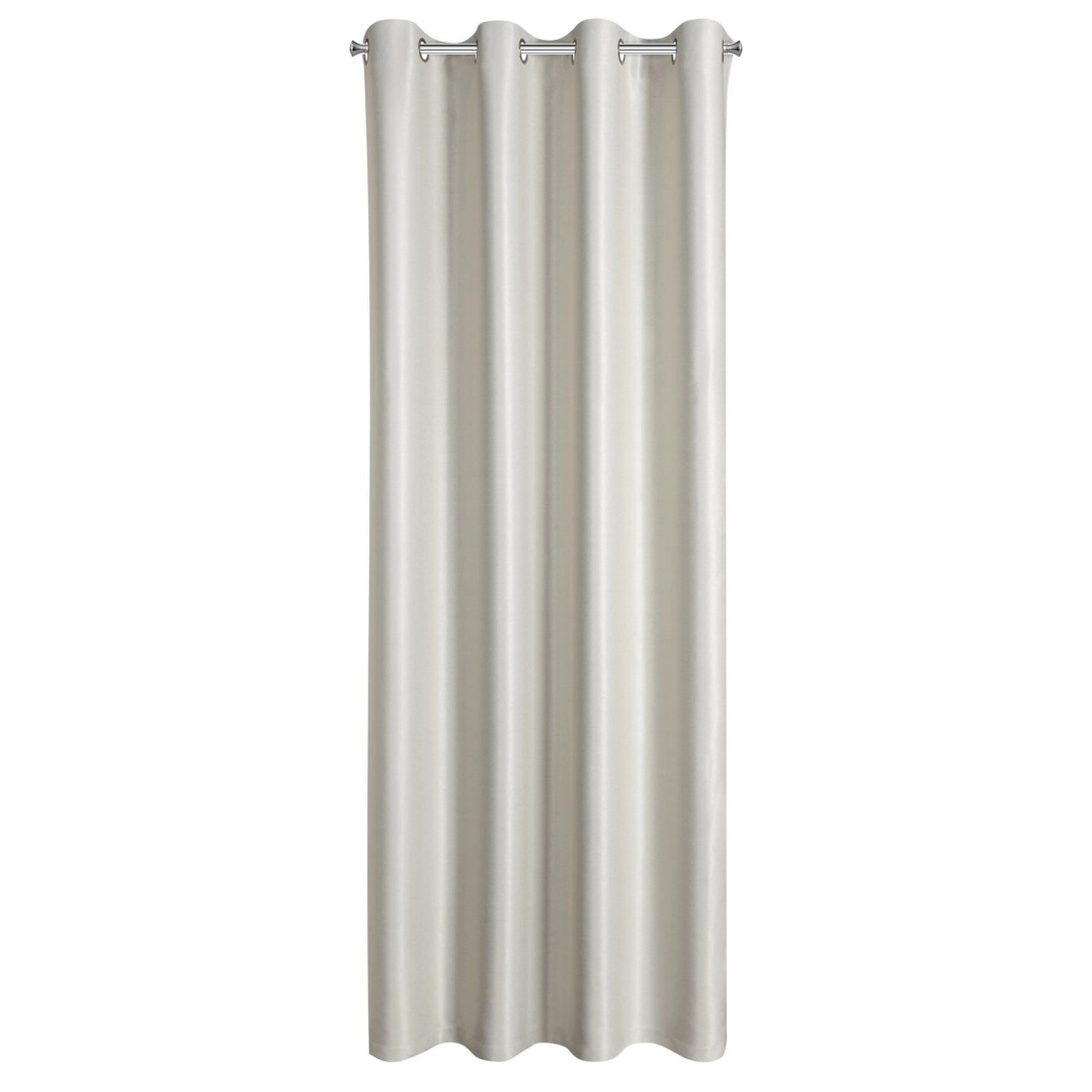 Záves 140x250 cm krémový na kovové krúžky SELINA
