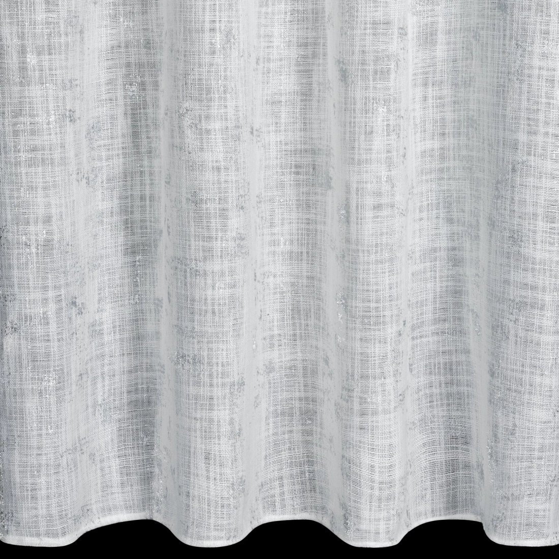 Závěs 140x250 cm krémový stříbřitý na kovové kroužky SOLANA