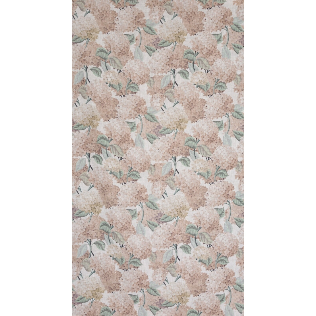 Záves 140x250 cm ľanovo-poliestrový béžový s kvetinovým vzorom na kovové krúžky DEMI