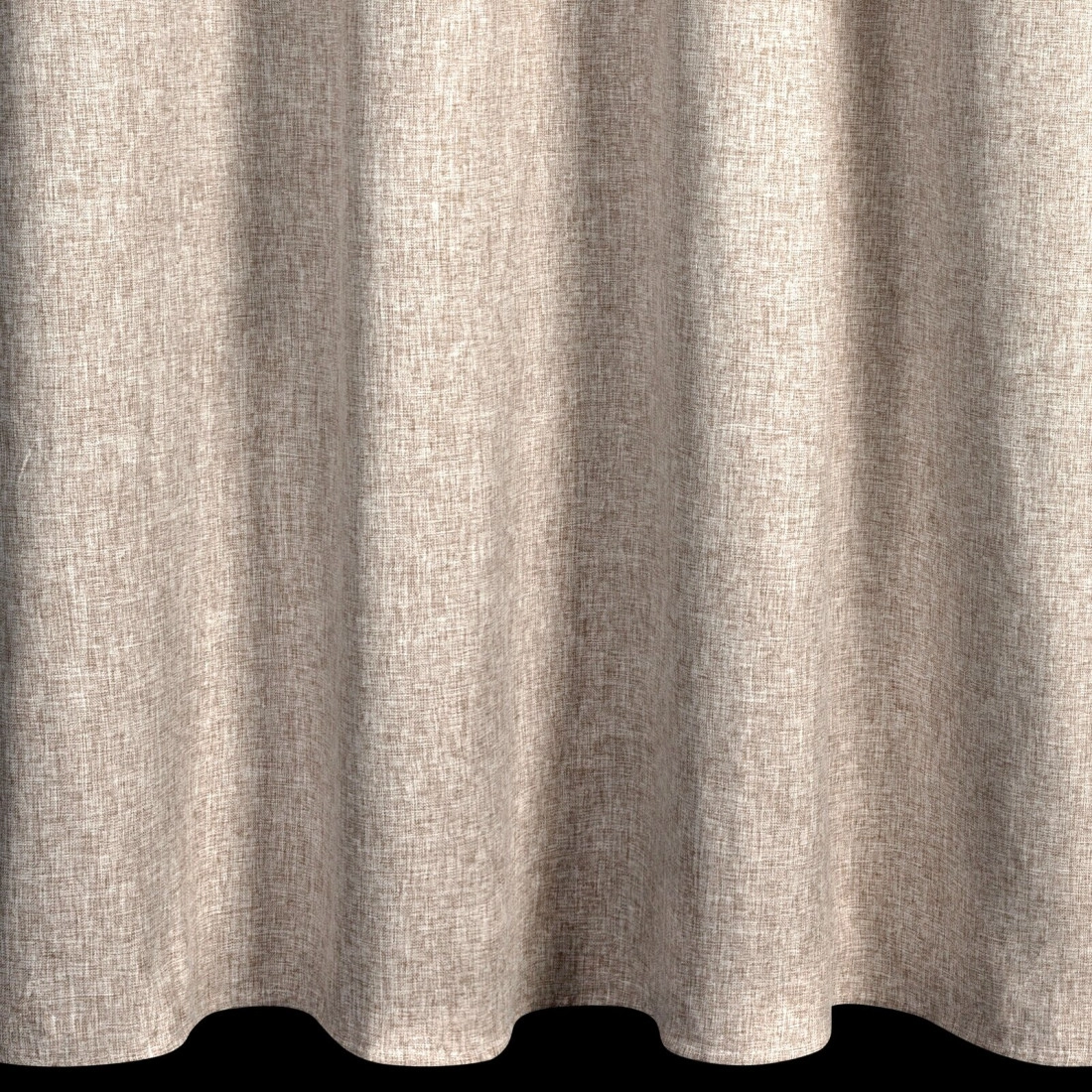 Záves 140x250 cm matný béžový na kovové krúžky ADELINA