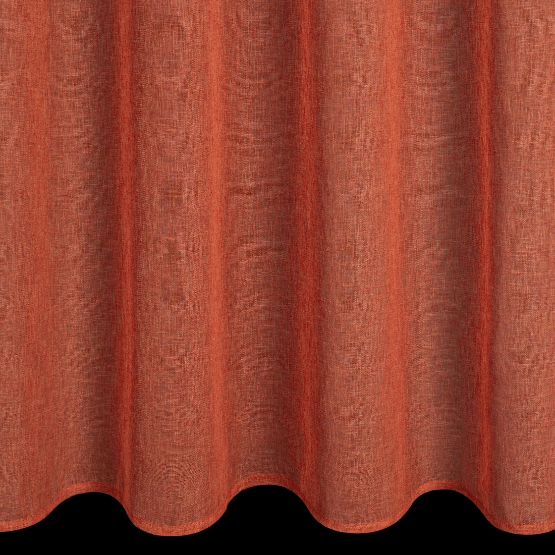 Záves 140x250 cm matný etamínový polyesterový hrdzavý na kovové krúžky ANGELIKA