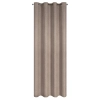 Záves 140x250 cm matný hnedý na kovové krúžky ADELINA
