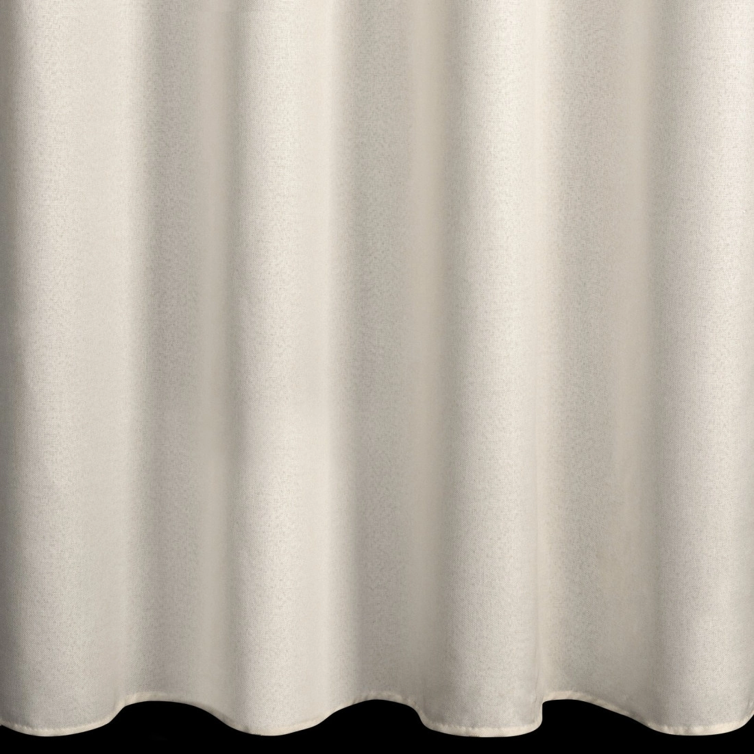 Závěs 140x250 cm matný krémový s kovovými kroužky ADELINA