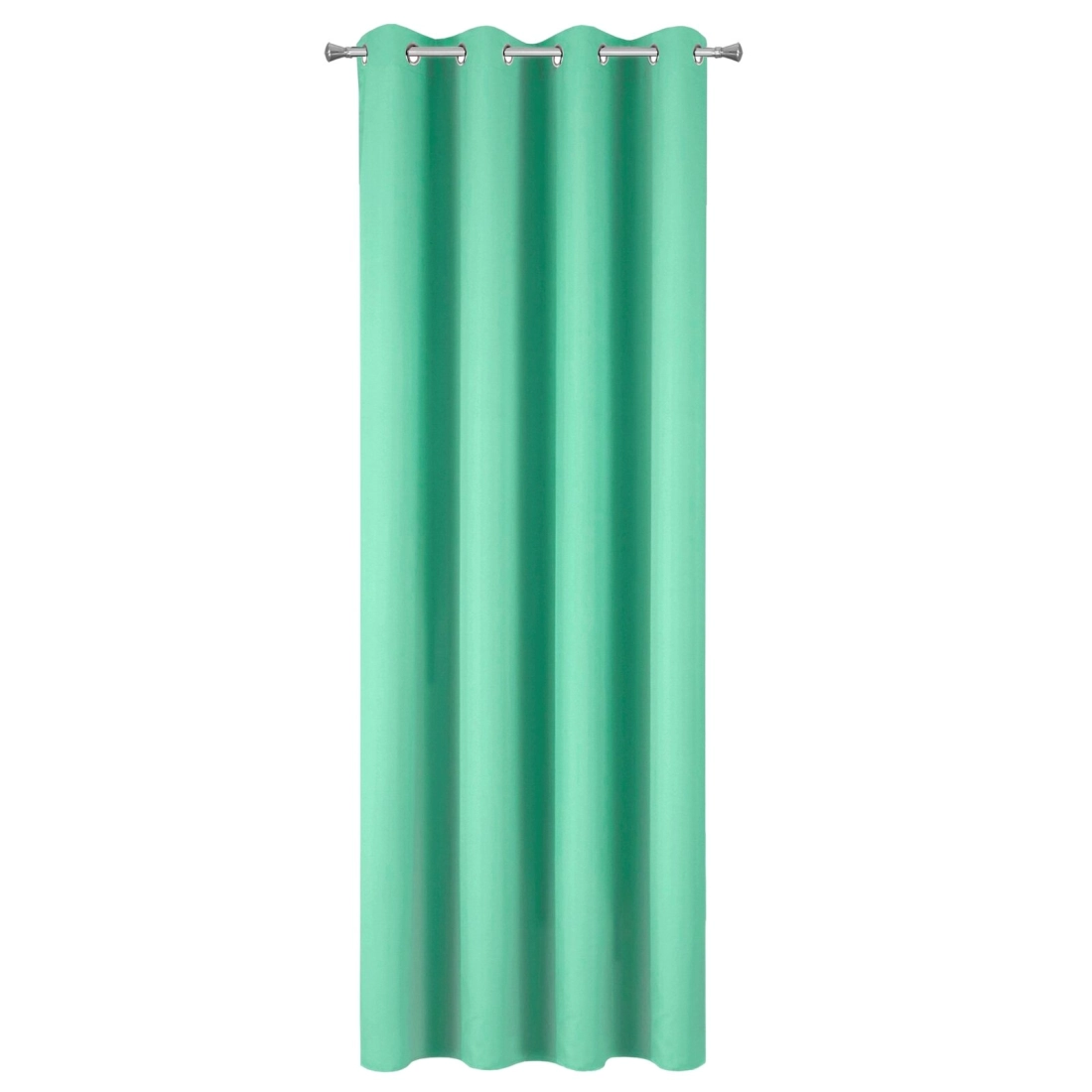 Záves 140x250 cm matný mätový na kovové krúžky ADORE Design 91