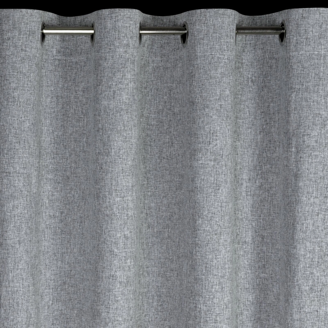 Záves 140x250 cm matný oceľový na kovové krúžky ADELINA