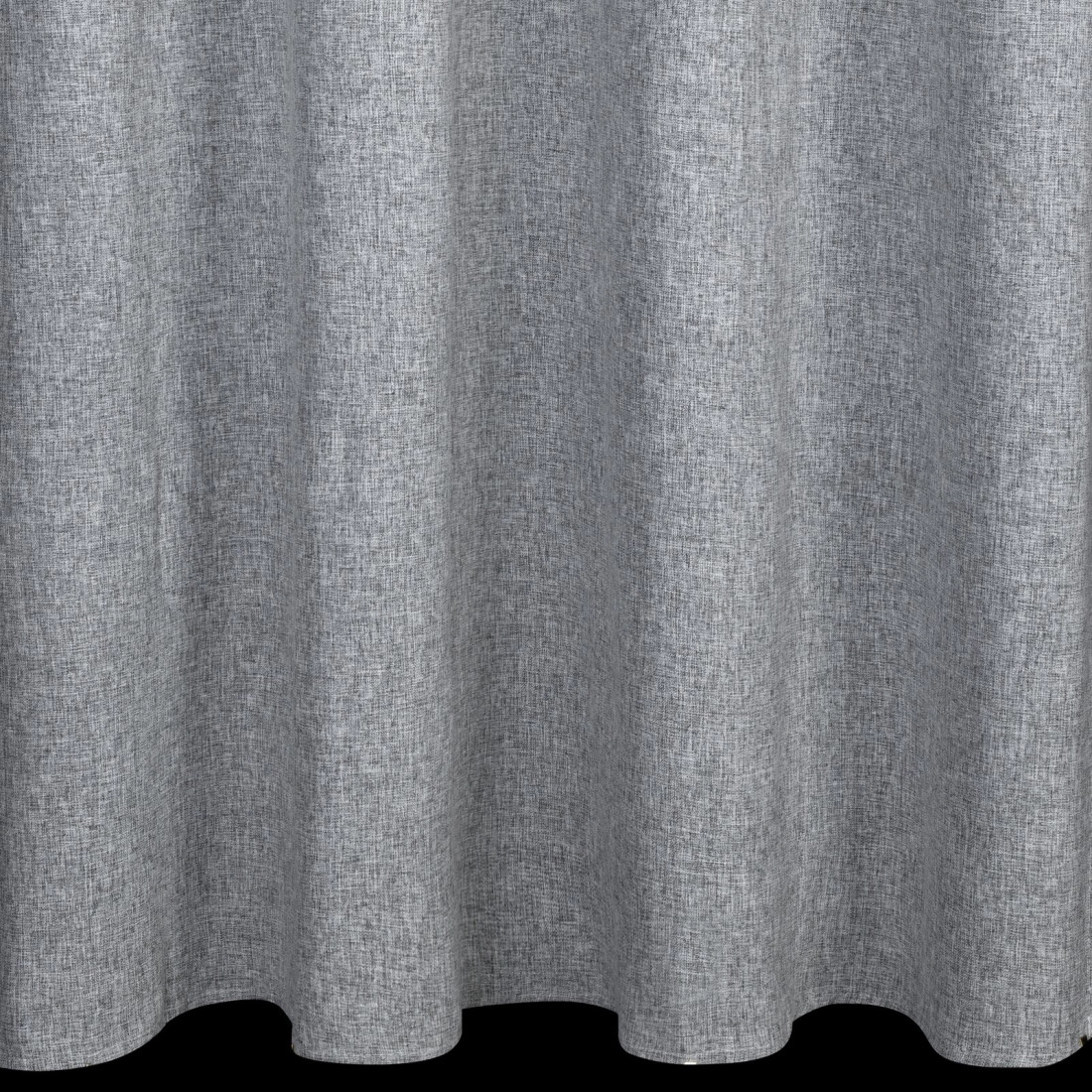 Záves 140x250 cm matný oceľový na kovové krúžky ADELINA