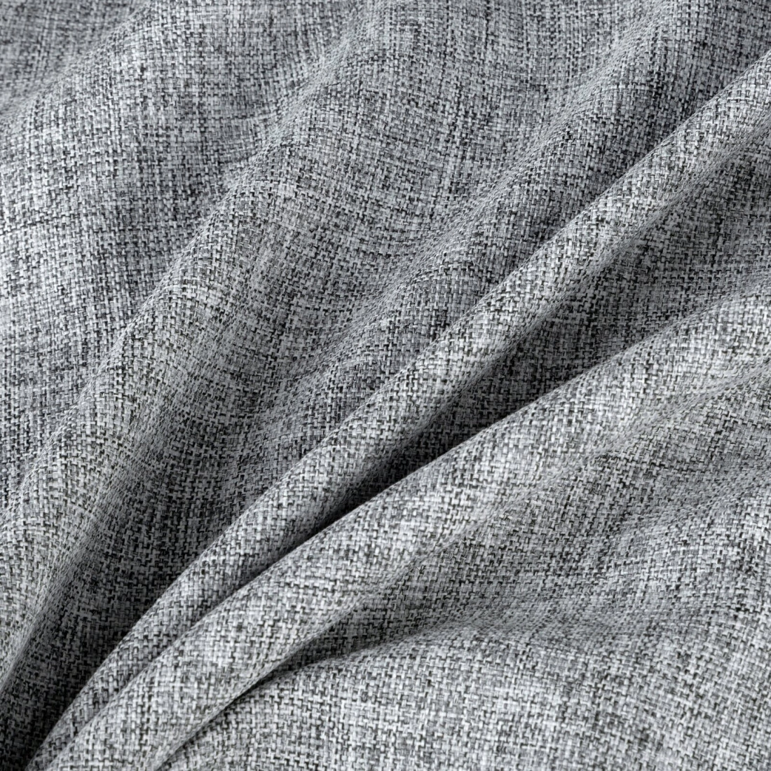 Záves 140x250 cm matný oceľový na kovové krúžky ADELINA