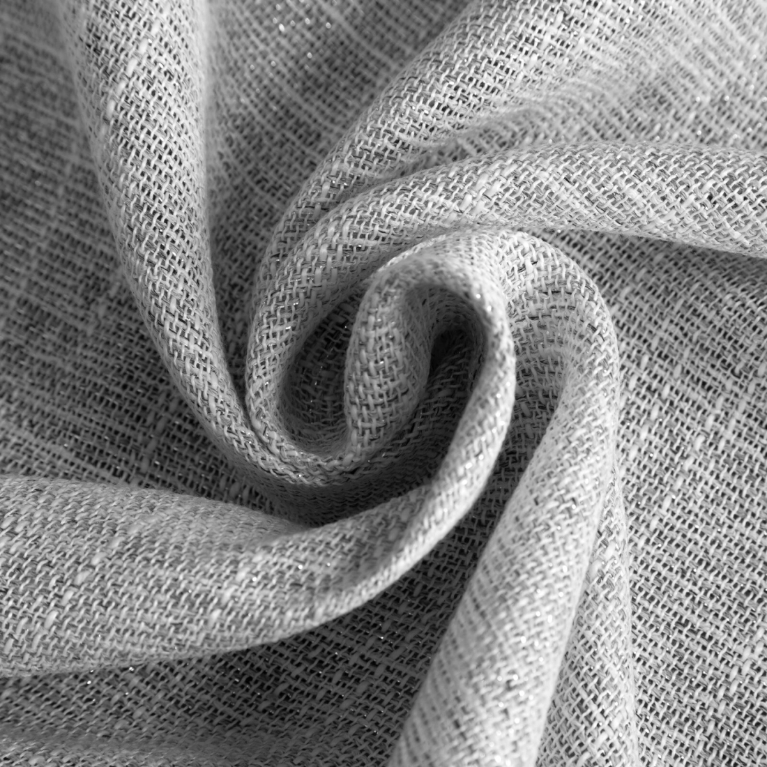 Záves 140x250 cm matný polyester sivý, strieborný na kovové krúžky AGNES